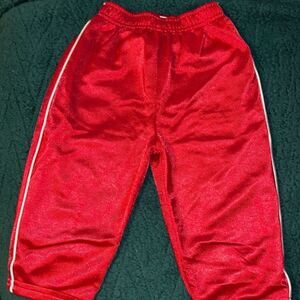 Red athletic pants